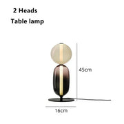 Italian Designer Creative Colored Glass LED Floor Light Living Room Bedroom Study table Lamps Indoor Lighting Decor Candy Lights