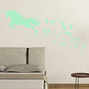 1 Set Glow in Dark Stars Stickers Glowing Unicorn Sticker Ceiling Luminous Wall Decals For Kids Bedding Room Party Birthday Gift