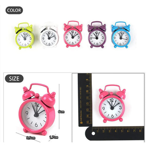 Creative Cute Mini Metal Small Alarm Clock Electronic Small Alarm Clock Multicolor Electronic Small Alarm Table Morning Clock