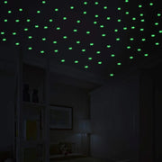 100pcs Luminous Wall Stickers Star Decoration Stickers Children's Room Decoration Stickers Christmas Decoration