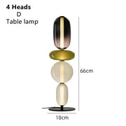 Italian Designer Creative Colored Glass LED Floor Light Living Room Bedroom Study table Lamps Indoor Lighting Decor Candy Lights