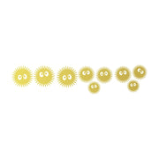 9pcs Dust Ball Soot Sprite Decals Funny Car Laptop Vinyl Art Sticker Children Room Door Decorative Trunk Bumper Decoration