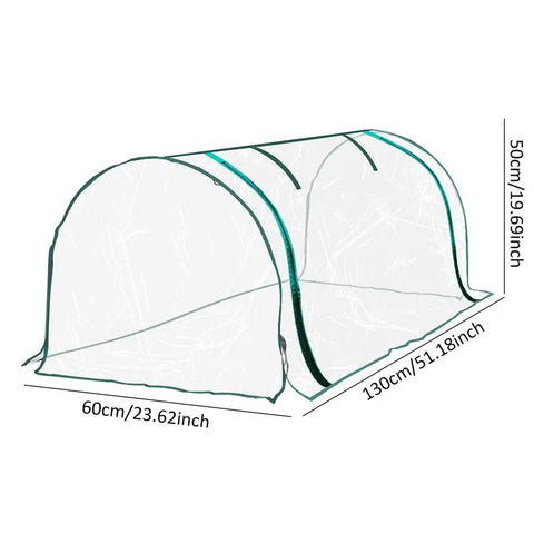 Portable Home Tunnel Tent Small Greenhouse Cover Garden accessories for Outside Winter Air Circulation Bracket Not Included