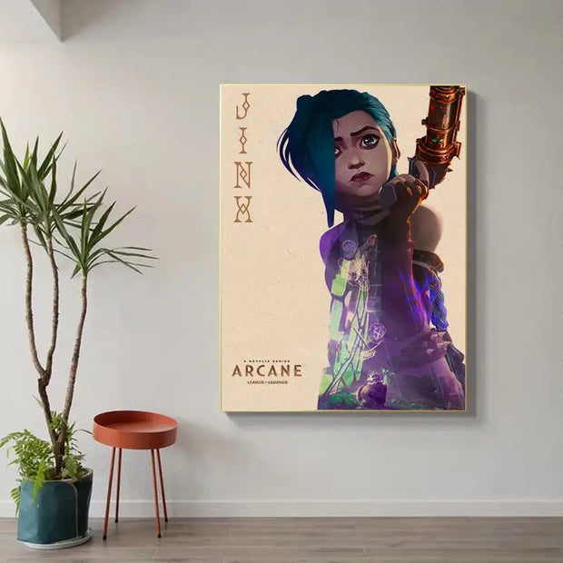 Arcane League Of Legends Good Quality Prints And Posters Vintage Room Home Bar Cafe Decor Decor Art Wall Stickers