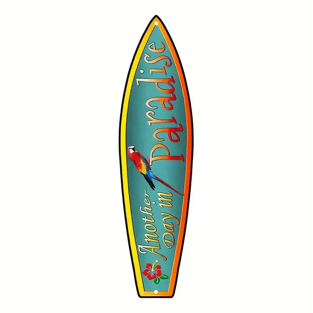 Tiki Bar Surfboard Wooden Sign Beach Themed Decor Decorative Wall Sign Home Decor Room Decor Wall Art Home Party Summer Decor