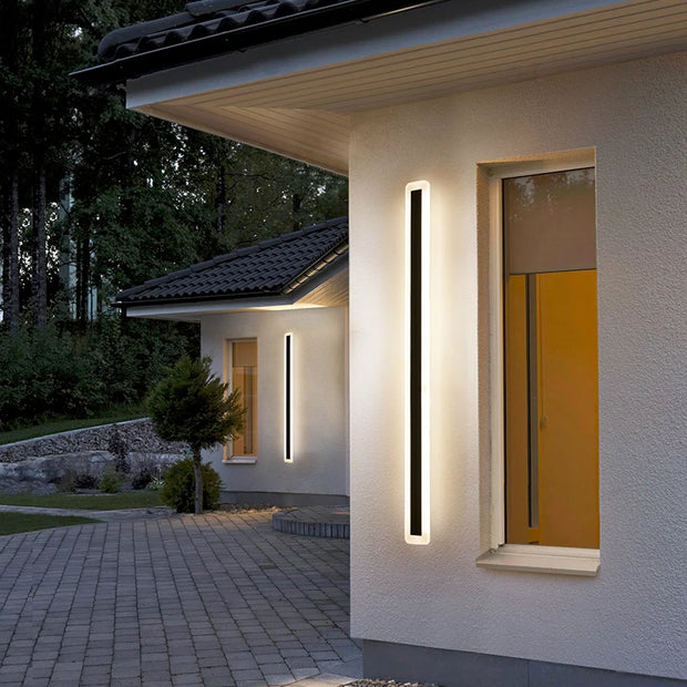 Outdoor wall light waterproof Outdoor wall lamp strip light minimalist line light Porch IP65 Sconce Light villa garden