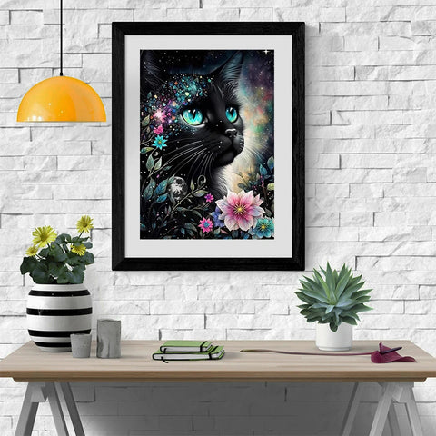 MomoArt Diamond Embroidery Black Cat Mosaic Animal New Arrival DIY Flower Painting Picture Rhinestones Handicraft