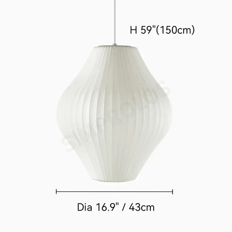 Denmark Silk LED Pendant Lamp Designer Hanging Light for Living Room Hotel Hall Restaurant Modern Home Decor Factory Direct