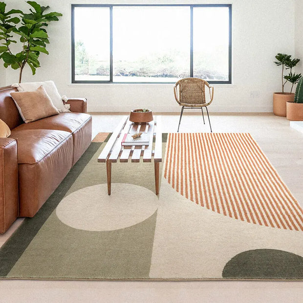 Home Plush Washable Mat Modern Minimalist Carpets for Living Room Fluffy Soft Lounge Rug Nordic Bedroom Decor Geometric Carpet