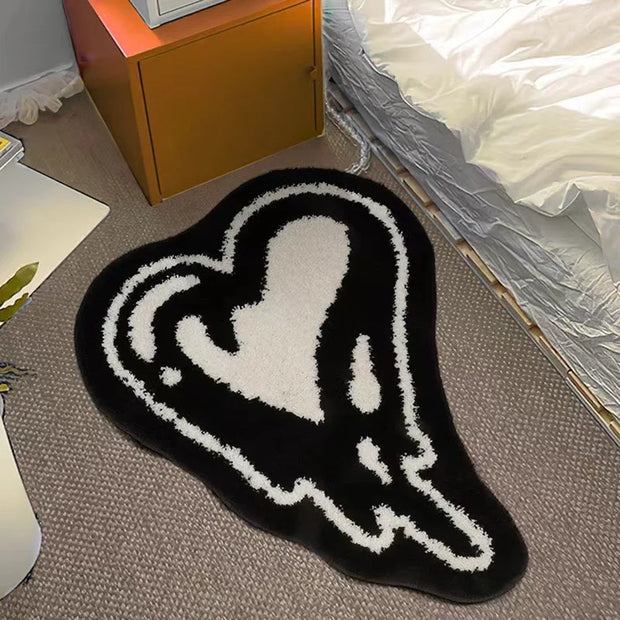 VIKAMA 1PC INS Cute Cartoon Shaped Bread Imitation Cashmere Carpet Living Room Bedroom Decoration Thickened Non-Slip Bed Rug