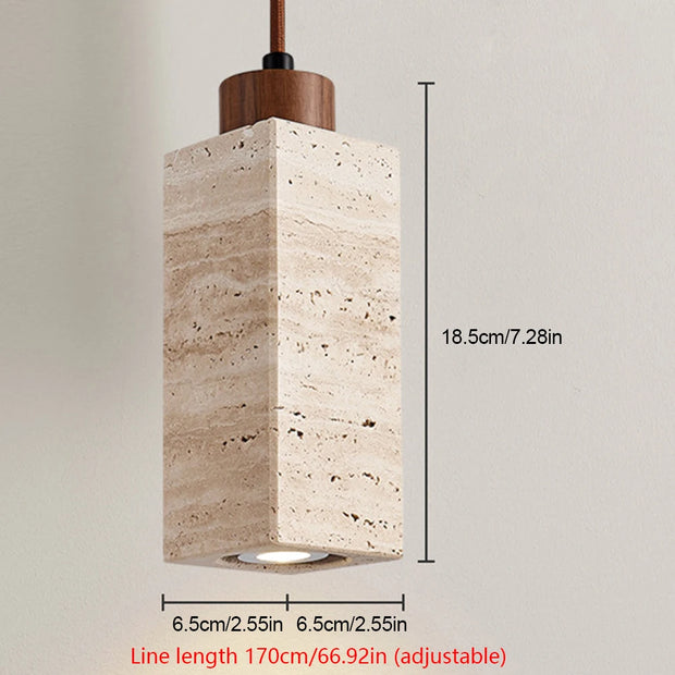 Stone Wood Cream Light Decorative Industrial Style Hanging Lamp Creative Bedside Cement Pendant Lamp for Living Room Bedroom