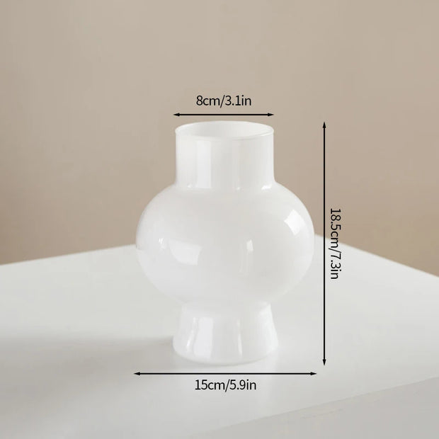 Glass Flower Vase Creative Vase Decorative Hydroponic Flower Container Nordic Style Flower Vases Desktop Flower Bottle Decor