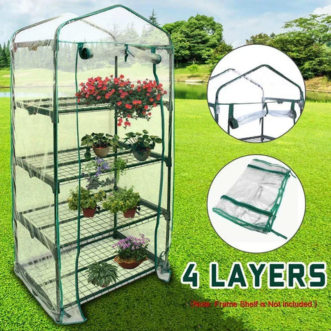 PVC Greenhouse Cover Household Plant Greenhouse Cover Mini Garden Warm Room Garden Waterproof Protect Cover Plant Grow