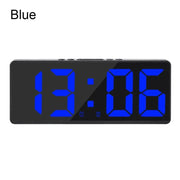 LED Digital Electronic Clock Backlight Large Number Alarm Clock Temperature Calendar Bedside Table Nightlight Home Decoration