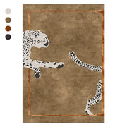 Light Luxury Rugs for Bedroom Leopard Print Living Room Decoration Plush Carpet Home Thick Rug Large Area Fluffy Soft Floor Mat