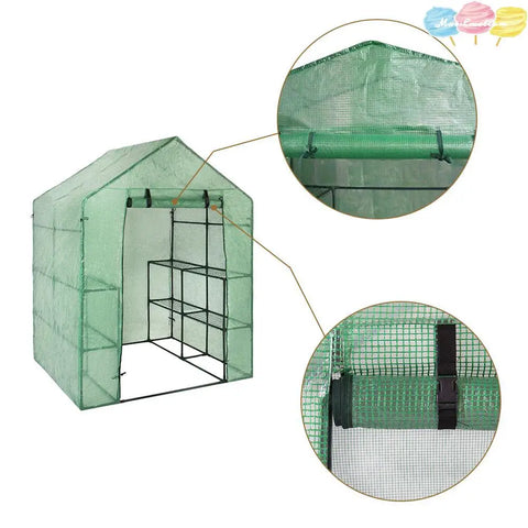 1pcs PVC Garden Walk-in Greenhouse Plant Cover High-quality PVC Gardening Greenhouse Inner Accessories Without Iron Frame