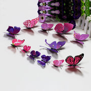 12 Pcs 3d Butterflies Room Wall Art Home Diy Decoration Stickers