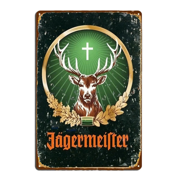 Metal Poster Classic Beer Brand Sign Wall Decor for Bar Pub Club Retro Wall Decoration Metal Plaque Pendant Art for Man Cave