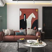 Abstract Picasso Style Horse Aniaml Art Poster Canvas Painting Wall Prints Picture for Living Room Home Decor