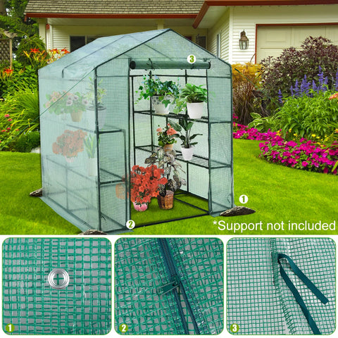 Greenhouses Outdoor Cold Frost Wind Proof Greenhouse Practical Greenhouse Cover Gardening Plant Protective Cover for Flower Room