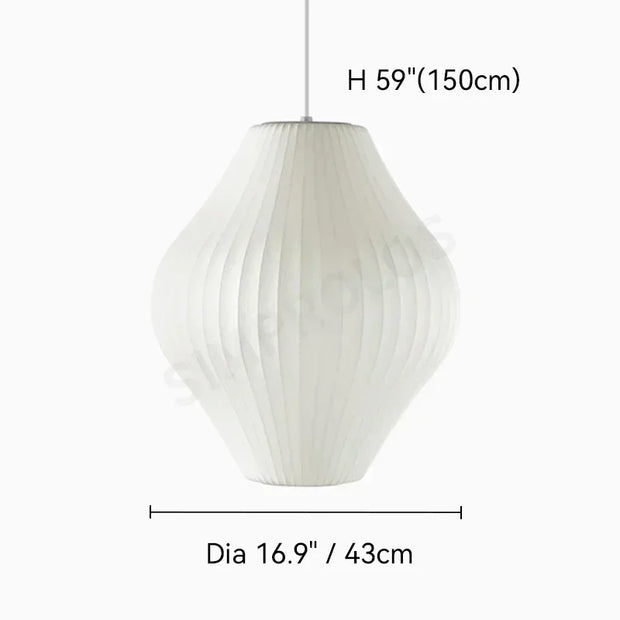 Denmark Silk LED Pendant Lamp Designer Hanging Light for Living Room Hotel Hall Restaurant Modern Home Decor Factory Direct