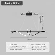 Nordic LED Pendant Lights For Dining Room Kitchen Hanging Lights Minimalist Indoor Lighting Home Decor White Black Kitchen Lamps