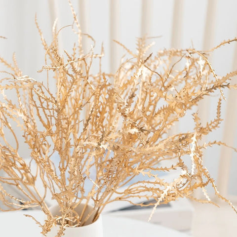 Artificial Plants Golden Coral Grass Party Home Room Courtyard Outdoor Garden New Year Wedding Bride Bouquet Diy Gift Wall Decor