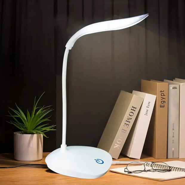 LED Reading Desk Lamp Portable Desk Lamp USB Charging Table Light Touch Dimming Learn Eye Protection Light Room Office Lighting