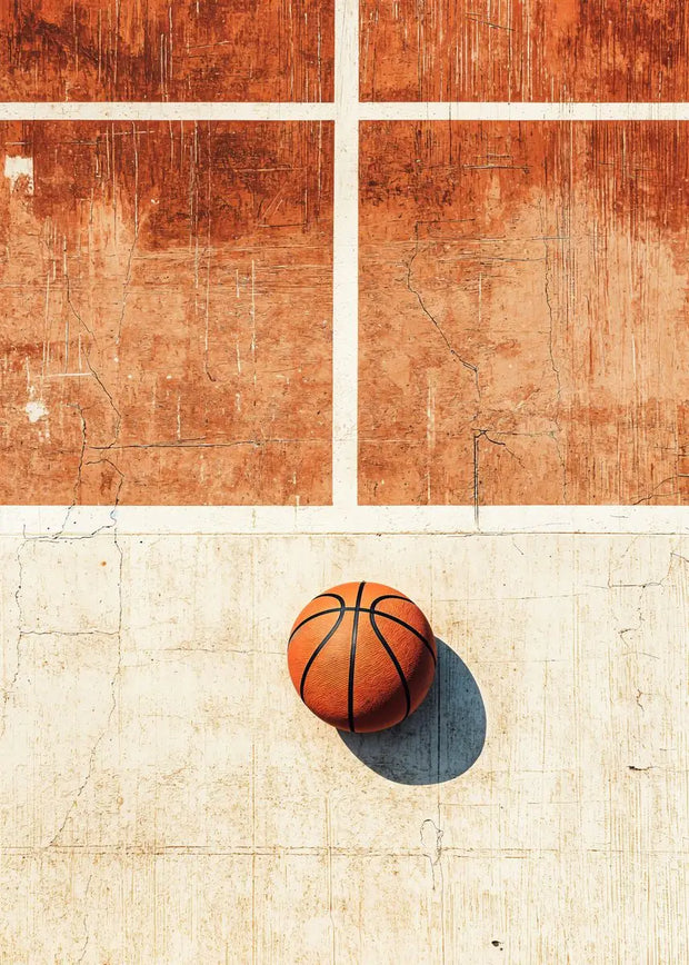 Retro Sports Basketball Baseball Soccer Golf Brown Poster Print Canvas Painting Minimalist Wall Art Picture for Room Home Decor