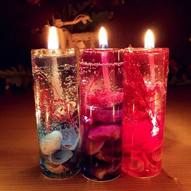 1pc Aromatherapy Smokeless Candles Ocean Shells Valentines Scented Jelly Candle Romantic Decoration Candle Home Decor Gift