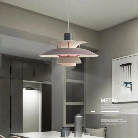 Danish Design Pendant Light High Quality Umbrella Led Hanging Lamp Live Room Loui Lustre Kitchen Paulsen UFO 50 Color Droplight