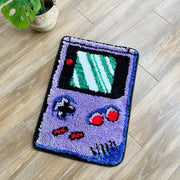 Purple Games Console Tufted Rug Funny Childhood Memories Rug Cute Flocking Carpet Floor Pad Anti Slip Doormat Aesthetic Home Pad