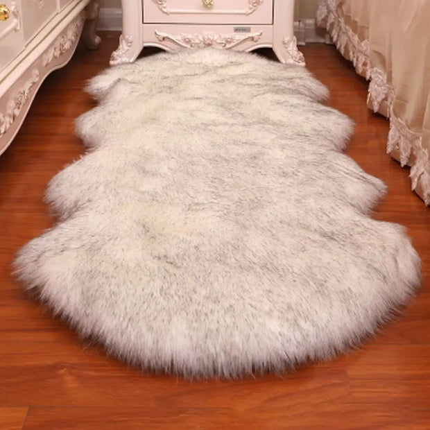 Faux Fluffy Shaggy Rugs Artificial Sheepskin Long Hair Carpet Floor Wool Fluffy Mat Home Decor Non Slip For Living Room Bedroom