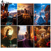 Disney Diamond Embroidery Jasmine Belle Sleeping Beauty Mosaic Cross Stitch Painting Princess Full Square New Arrival Wall Art