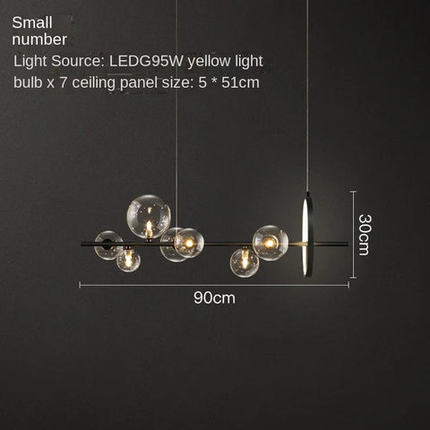 New Foam Led Chandelier Long G9 For Table Dining Room Kitchen Bar Pendant Lamp House Decor Lusters Suspension Design Lighting