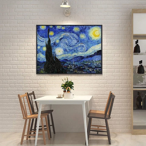 Starry Night Diamond Painting Kits for Adults DIY 5D Kits Van Gogh Diamond Art Kit Gem Art Craft Home Wall Decor