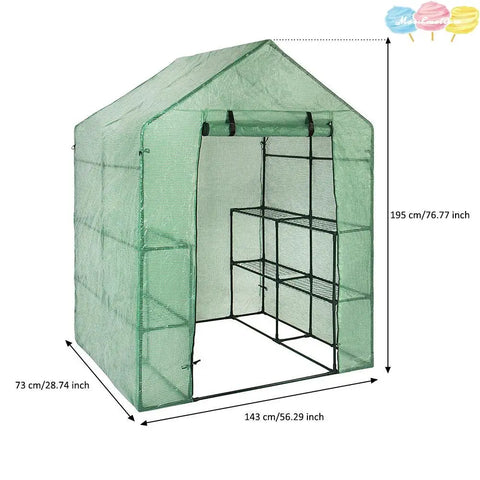 1pcs PVC Garden Walk-in Greenhouse Plant Cover High-quality PVC Gardening Greenhouse Inner Accessories Without Iron Frame