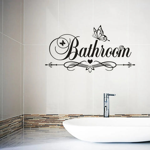 Creative Bathtub Bathrooms Wall Stickers Fashion Opaque Wall Art Vinyl Decal Home Design Decor Door Wallpaper Adhesive Murals