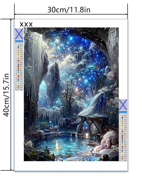 1 piece Starry Falls DIY diamond painting, DIY diamond painting set accessories, suitable for home living