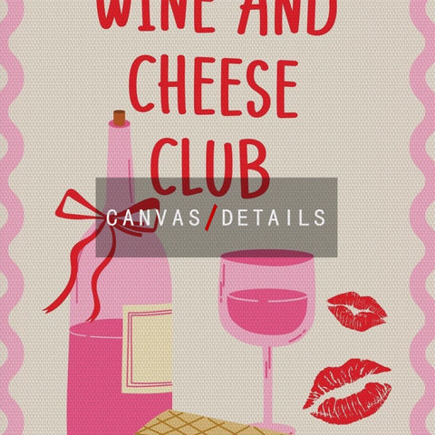 Maximalist Pink Party Mon Chéri Quotes Print Murals Wine And Cheese Club Wall Art Canvas Painting Posters Living Room Home Decor