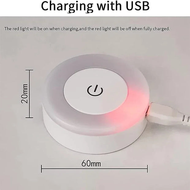 Led Light Portable USB Rechargeable Night Light for Living Room and Bedroom Lighting. Lamps Lamp Home Decorations Decor Lights