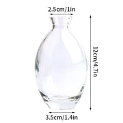 Vintage Flower Vase Mini Glass Vase Wedding Party Transparent Hydroponics Plant Flower Vases Desktop Ornaments Home Decorations