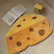 VIKAMA 1PC INS Cute Cartoon Shaped Bread Imitation Cashmere Carpet Living Room Bedroom Decoration Thickened Non-Slip Bed Rug