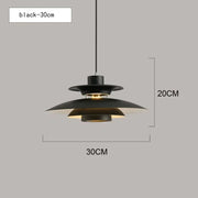 Danish UFO Hanging Lamp Nordic LED Dining Table Pendant Light Minimalist Indoor Living Room Decoration Restaurant Bar Chandelier