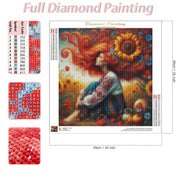 RUOPOTY 5D DIY Diamond Painting Character Painting Full Square/Round Diamond Rhinestone Embroidery Kit Rhinestone Home Art Decor