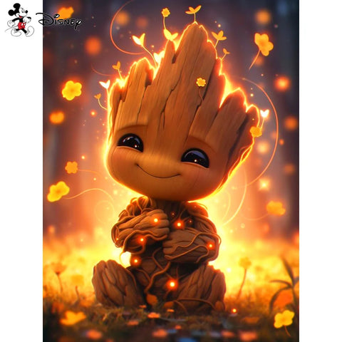 Disney Guardians of the Galaxy Diamond Painting Groot Full Drill Mosaic Cartoon Home Decoration Gift Rhinestone Pictures