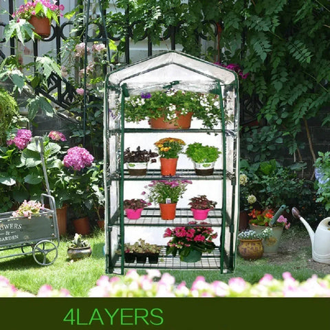 PVC Greenhouse Cover Household Plant Greenhouse Cover Mini Garden Warm Room Garden Waterproof Protect Cover Plant Grow