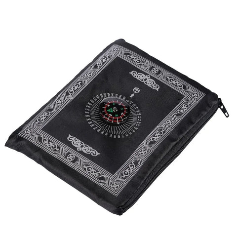 Portable Prayer Pocket Prayer Rug Islamic Gift Muslim Waterproof Praying Rug with Compass Travel Praying Blanket 100*60cm