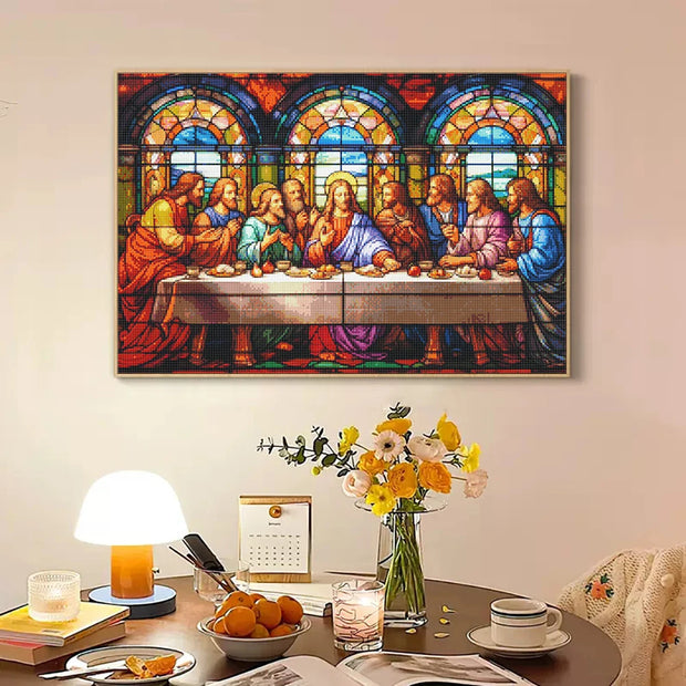 5D DIY Diamond Painting Decoration Jesus Last Dinner Diamond Embroidery Rhinestone Picture Cross Stitch Set Handmade