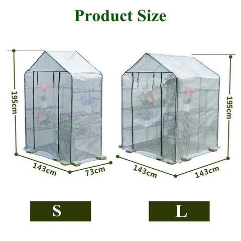 Large Walk-in Greenhouse Wintering Plant Protection Cover Outdoor Indoor Garden Flowe Potted Frost Rain Protection Grow Tent